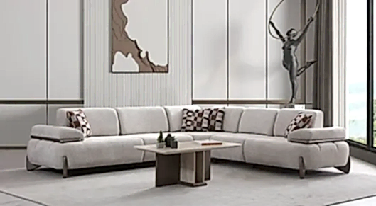 Rocco Ahşap Ayaklı Yataklı Köşe Koltuk Takımı