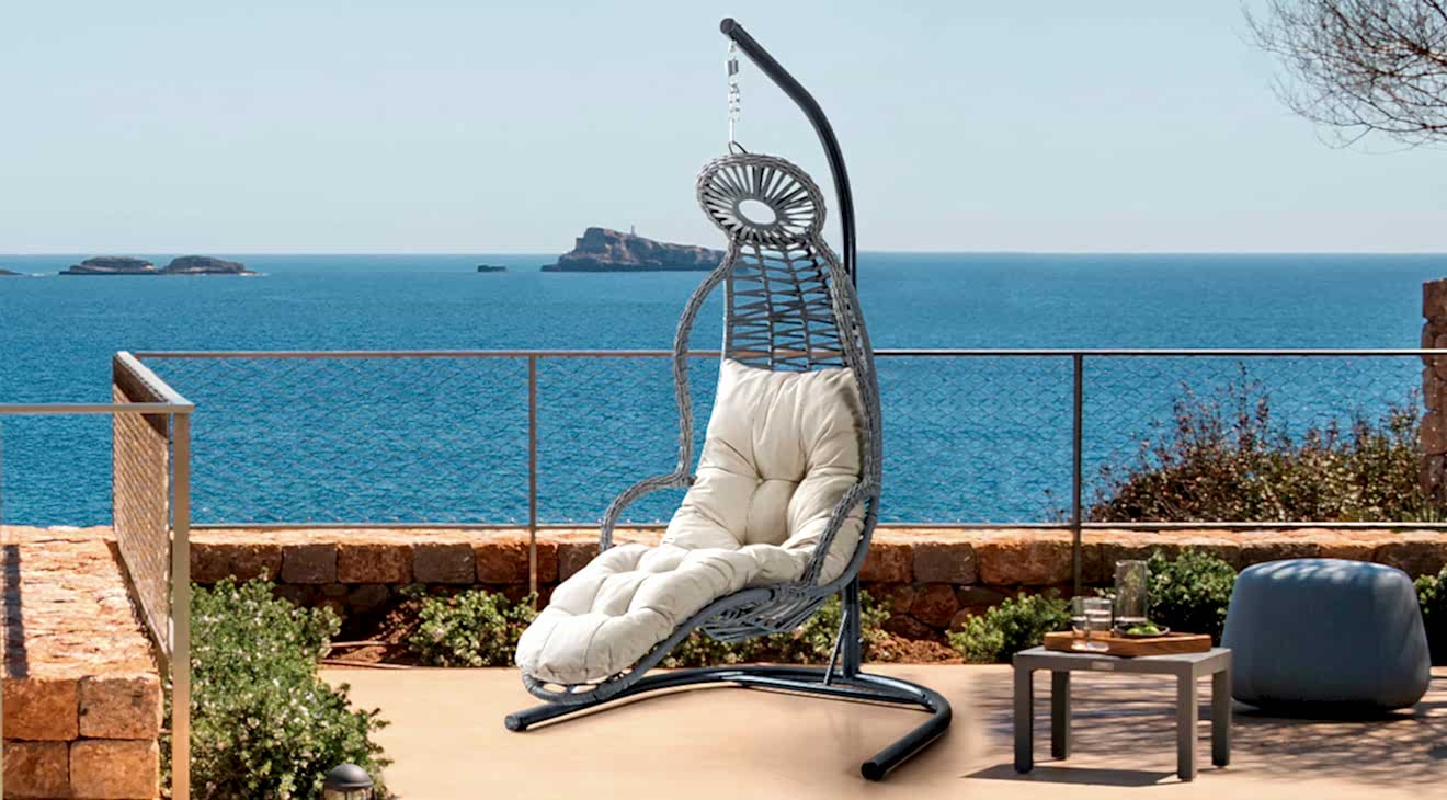 Elit Gri Tek Kişilik Salıncak